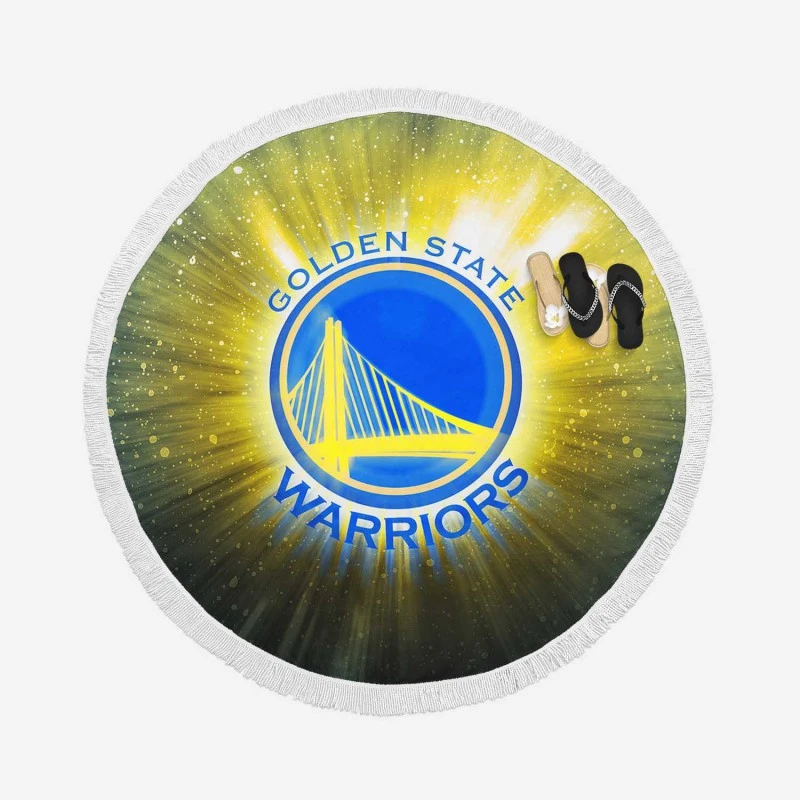 Awarded Basketball NBA Team Golden State Warriors Round Beach Towel