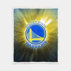 Awarded Basketball NBA Team Golden State Warriors Sherpa Fleece Blanket 1