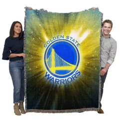 Awarded Basketball NBA Team Golden State Warriors Woven Blanket