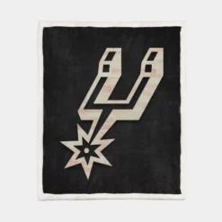 Awarded Basketball Team San Antonio Spurs Sherpa Fleece Blanket 1