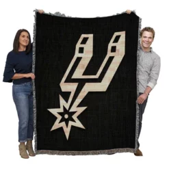 Awarded Basketball Team San Antonio Spurs Woven Blanket