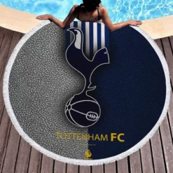 Awarded English Football Team Tottenham Logo Round Beach Towel 1
