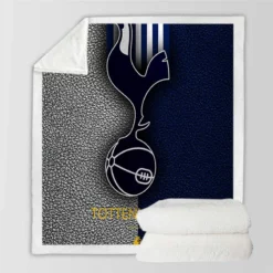 Awarded English Football Team Tottenham Logo Sherpa Fleece Blanket