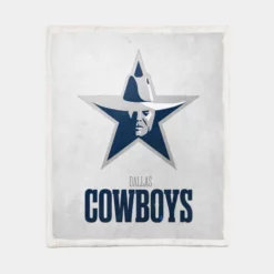 Awarded Football Club Dallas Cowboys Sherpa Fleece Blanket 1