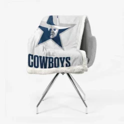 Awarded Football Club Dallas Cowboys Sherpa Fleece Blanket 2