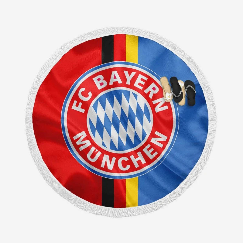 Awarded Football Club FC Bayern Munich Round Beach Towel