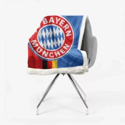 Awarded Football Club FC Bayern Munich Sherpa Fleece Blanket 2