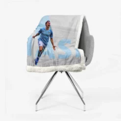 Awarded French Soccer Player Samir Nasri Sherpa Fleece Blanket 2