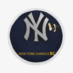Awarded MLB Baseball Club New York Yankees Round Beach Towel