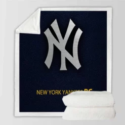 Awarded MLB Baseball Club New York Yankees Sherpa Fleece Blanket