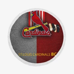 Awarded MLB Club St Louis Cardinals Round Beach Towel