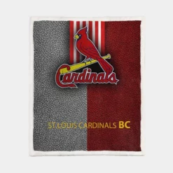 Awarded MLB Club St Louis Cardinals Sherpa Fleece Blanket 1