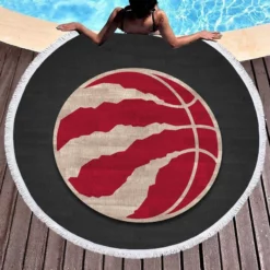 Awarded NBA Basketball Club Toronto Raptors Round Beach Towel 1