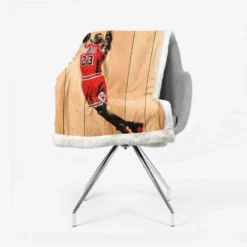 Awarded NBA Basketball Player Michael Jordan Sherpa Fleece Blanket 2