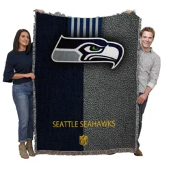 Awarded NFL Club Seattle Seahawks Woven Blanket