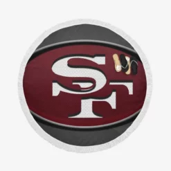 Awarded NFL Football Club San Francisco 49ers Round Beach Towel