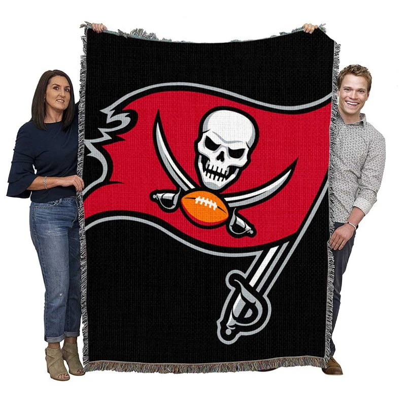 Awarded NFL Football Club Tampa Bay Buccaneers Woven Blanket
