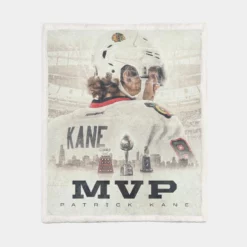 Awarded NHL Hockey Player Patrick Kane Sherpa Fleece Blanket 1