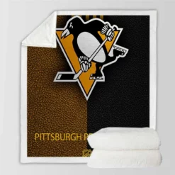 Awarded NHL Team Pittsburgh Penguins Sherpa Fleece Blanket