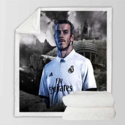 Awarded Real madrid Soccer Player Gareth Bale Sherpa Fleece Blanket