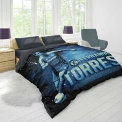 Awarded Spanish Football Player Fernando Torres Duvet Cover 1