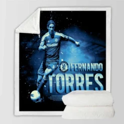 Awarded Spanish Football Player Fernando Torres Sherpa Fleece Blanket