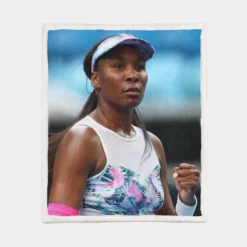 Awarded Tennis Player Venus Williams Sherpa Fleece Blanket 1