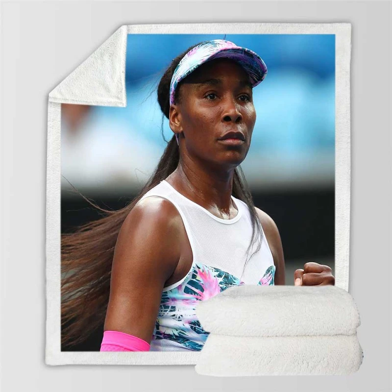 Awarded Tennis Player Venus Williams Sherpa Fleece Blanket
