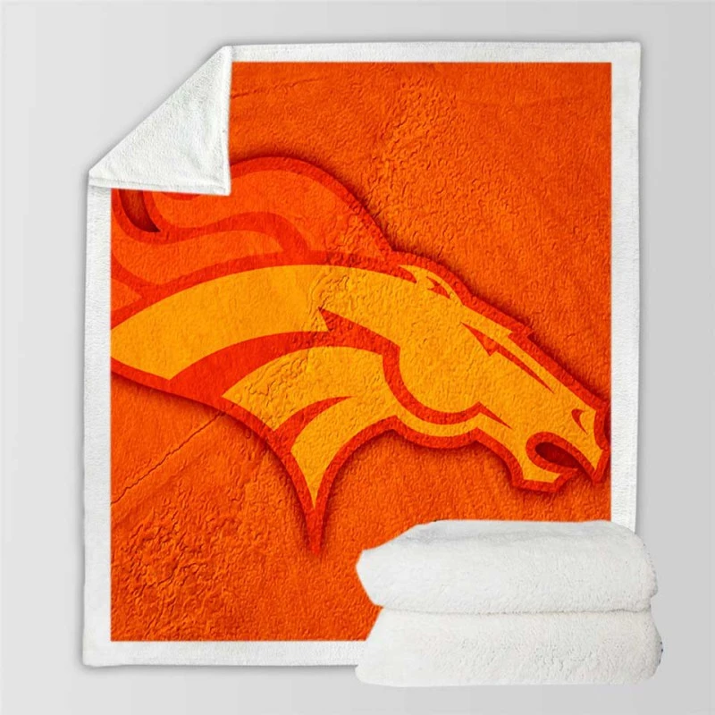 Awesome NFL Team Denver Broncos Sherpa Fleece Blanket