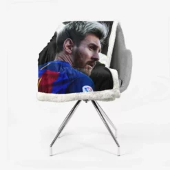 Barca LaLiga Football Player Lionel Messi Sherpa Fleece Blanket 2