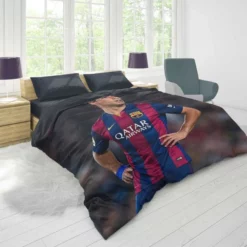 Barcelona Strong Player Luis Suarez Duvet Cover 1