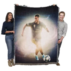 Belgian Professional Footballer Eden Hazard Woven Blanket