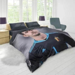 Belgium Football Player Thibaut Courtois Duvet Cover 1