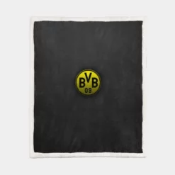 Borussia Dortmund Absolutely Stunning Logo Sherpa Fleece Blanket 1