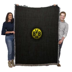 Borussia Dortmund Absolutely Stunning Logo Woven Blanket