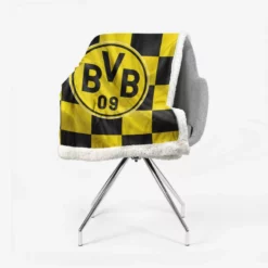 Borussia Dortmund BVB Excellent Football Club Sherpa Fleece Blanket 2