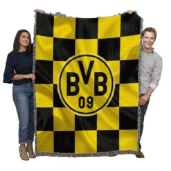Borussia Dortmund BVB Excellent Football Club Woven Blanket