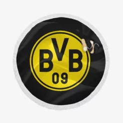 Borussia Dortmund BVB Exciting Football Club Round Beach Towel