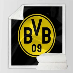 Borussia Dortmund BVB Exciting Football Club Sherpa Fleece Blanket
