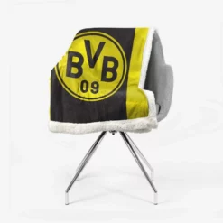 Borussia Dortmund BVB Football Club Logo Sherpa Fleece Blanket 2