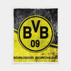 Borussia Dortmund BVB Football Club Sherpa Fleece Blanket 1