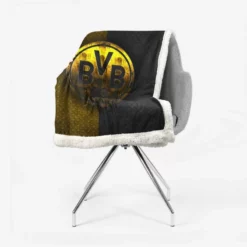 Borussia Dortmund BVB Powerful German Football Club Sherpa Fleece Blanket 2