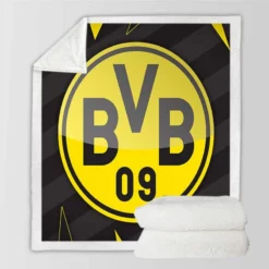 Borussia Dortmund Classic BVB Football Team Sherpa Fleece Blanket