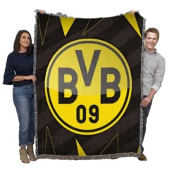 Borussia Dortmund Classic BVB Football Team Woven Blanket
