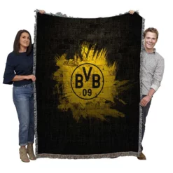 Borussia Dortmund Energetic German BVB Club Woven Blanket