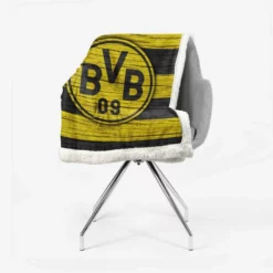 Borussia Dortmund Famous German Football Club Logo Sherpa Fleece Blanket 2