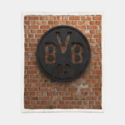 Borussia Dortmund German Professional Football Club Sherpa Fleece Blanket 1