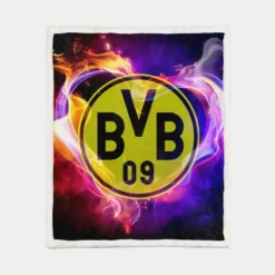 Borussia Dortmund Luxurious Home Decor Sherpa Fleece Blanket 1