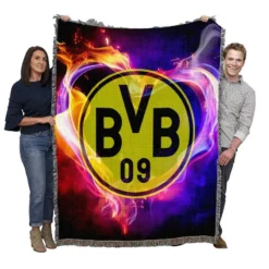 Borussia Dortmund Luxurious Home Decor Woven Blanket