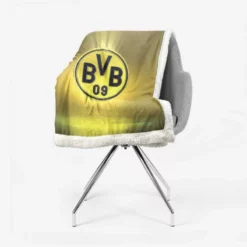 Borussia Dortmund Premier League Team Logo Sherpa Fleece Blanket 2